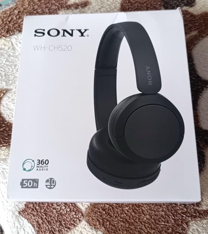 Sony WH-CH520 Wireless On-Ear Bluetooth Headphones with Microphone, Black customer photo 1