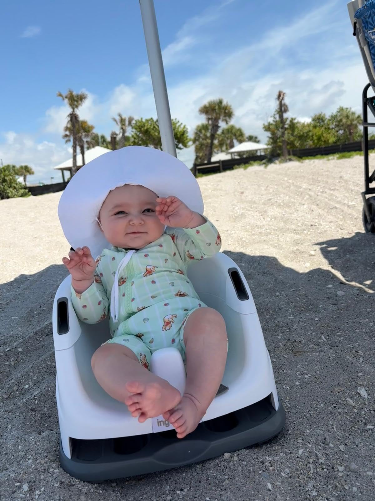 Ingenuity Baby Base 2-in-1 Booster Feeding and Floor Seat with Tray customer photo 2