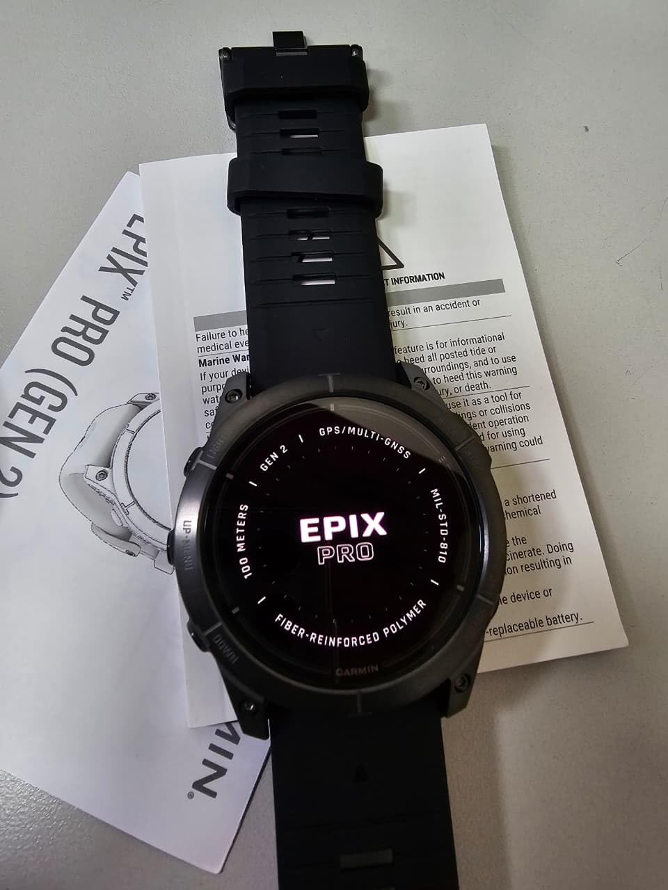 Garmin epix Pro (Gen 2) Sapphire, High Performance Smartwatch, 47mm, Black customer photo 1