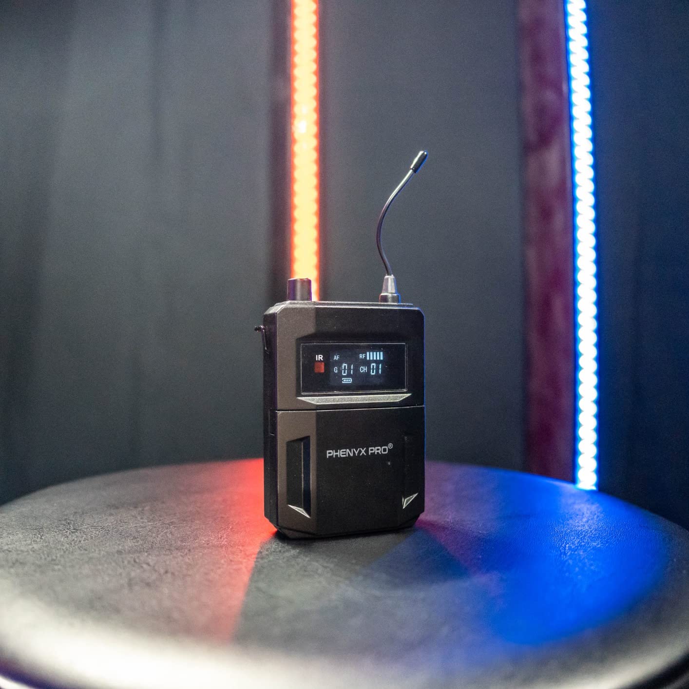Phenyx Pro Wireless In-Ear Monitor System, Dual IEM for Musicians, Mono Stage Monitor, Metal w/ 4 Bodypacks, 50 UHF Frequencies, Rack Mount, 164ft Range, for Studio/Band (PTM-11-4B) customer photo 1