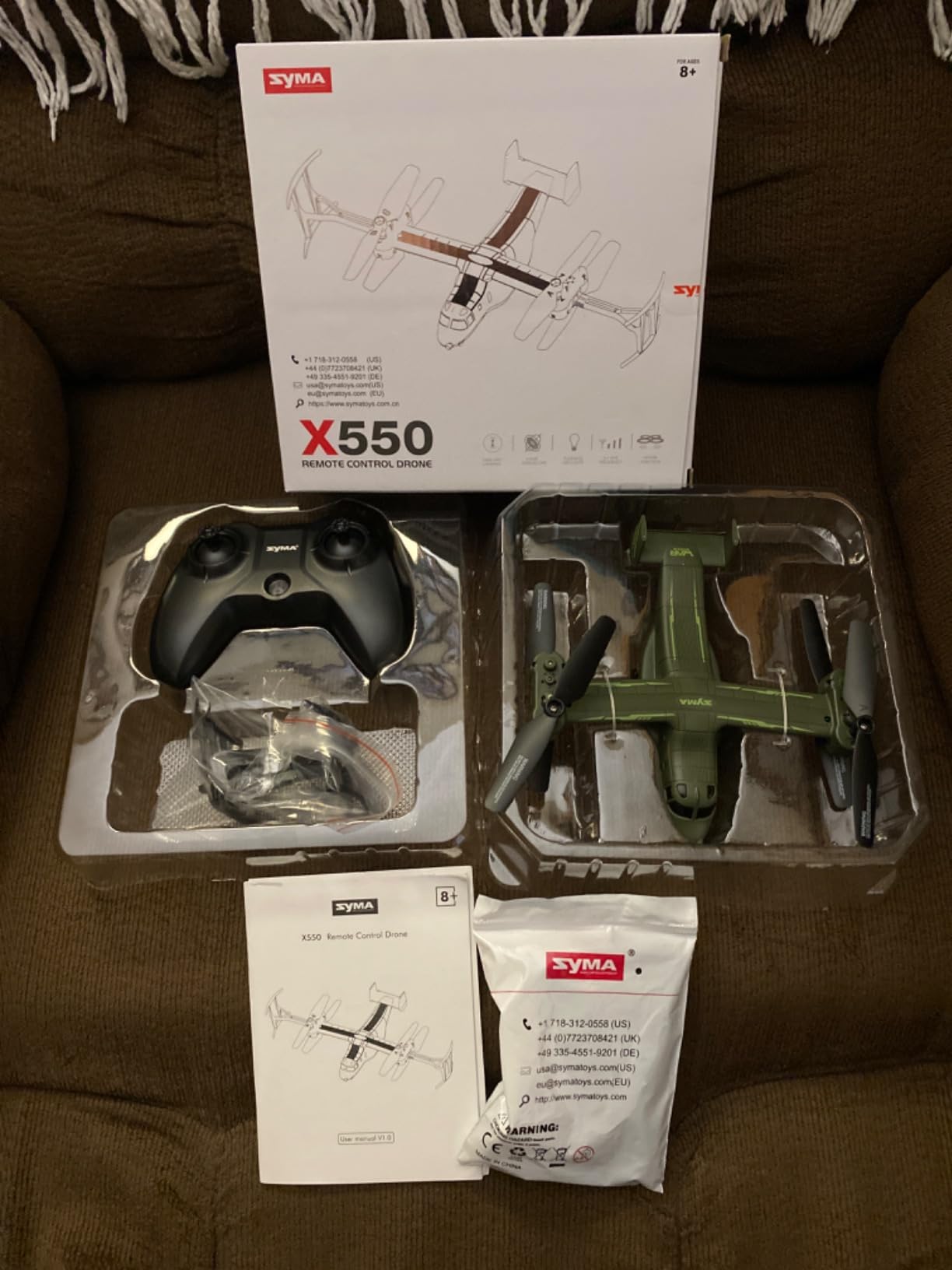 SYMA X550 RC Plane, 4CH Tiltrotor for Kids & Beginners, Stunt Flight customer photo 2