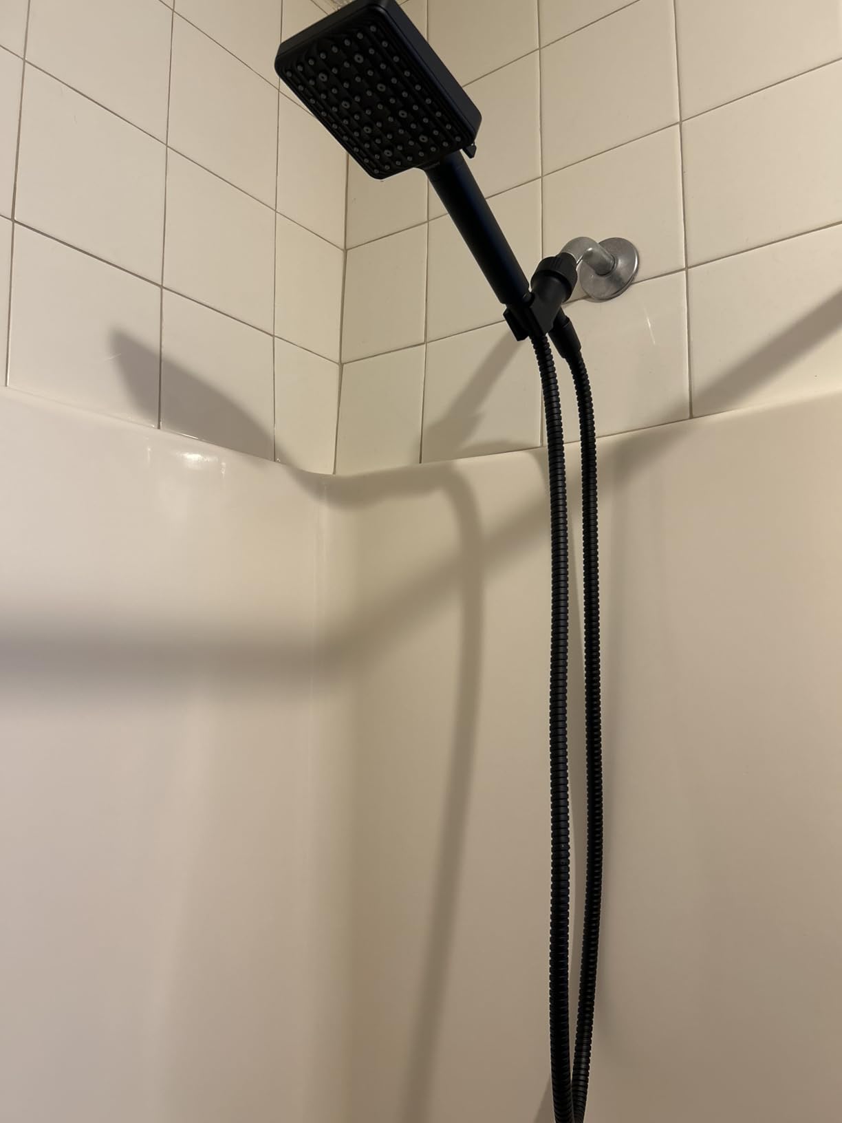 MakeFit Filtered Shower Head Black - 6 Modes High Pressure Handheld Shower Head with Filter Mineral Beads, Detachable Handheld Showerhead Set with Stainless Steel Hose and Shower Arm Bracket customer photo 2