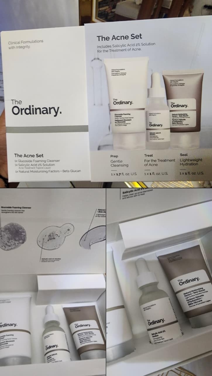 The Ordinary The Acne Set, 3-Step Skin Regimen with Glucoside Foaming Cleanser, Salicylic Acid 2% Solution, and Natural Moisturizing Factors + Beta Glucan | Skin Care Set customer photo 1