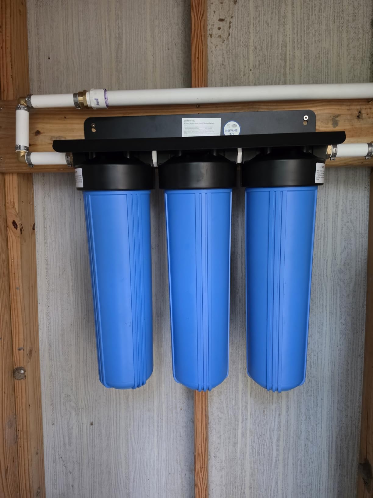 Waterdrop WHF3T-FG 3-Stage Whole House Water Filter System for Well Water customer photo 1