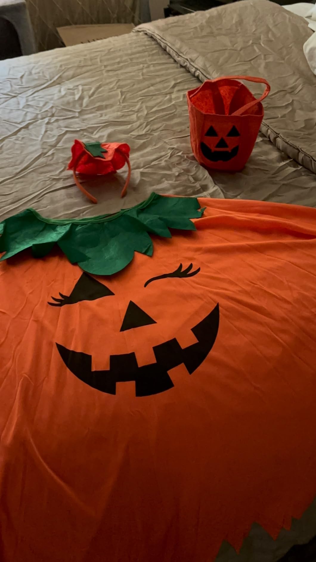 WISHTEN 3 PCS Pumpkin Costume for Women,Halloween Costumes for Women Adult customer photo 2