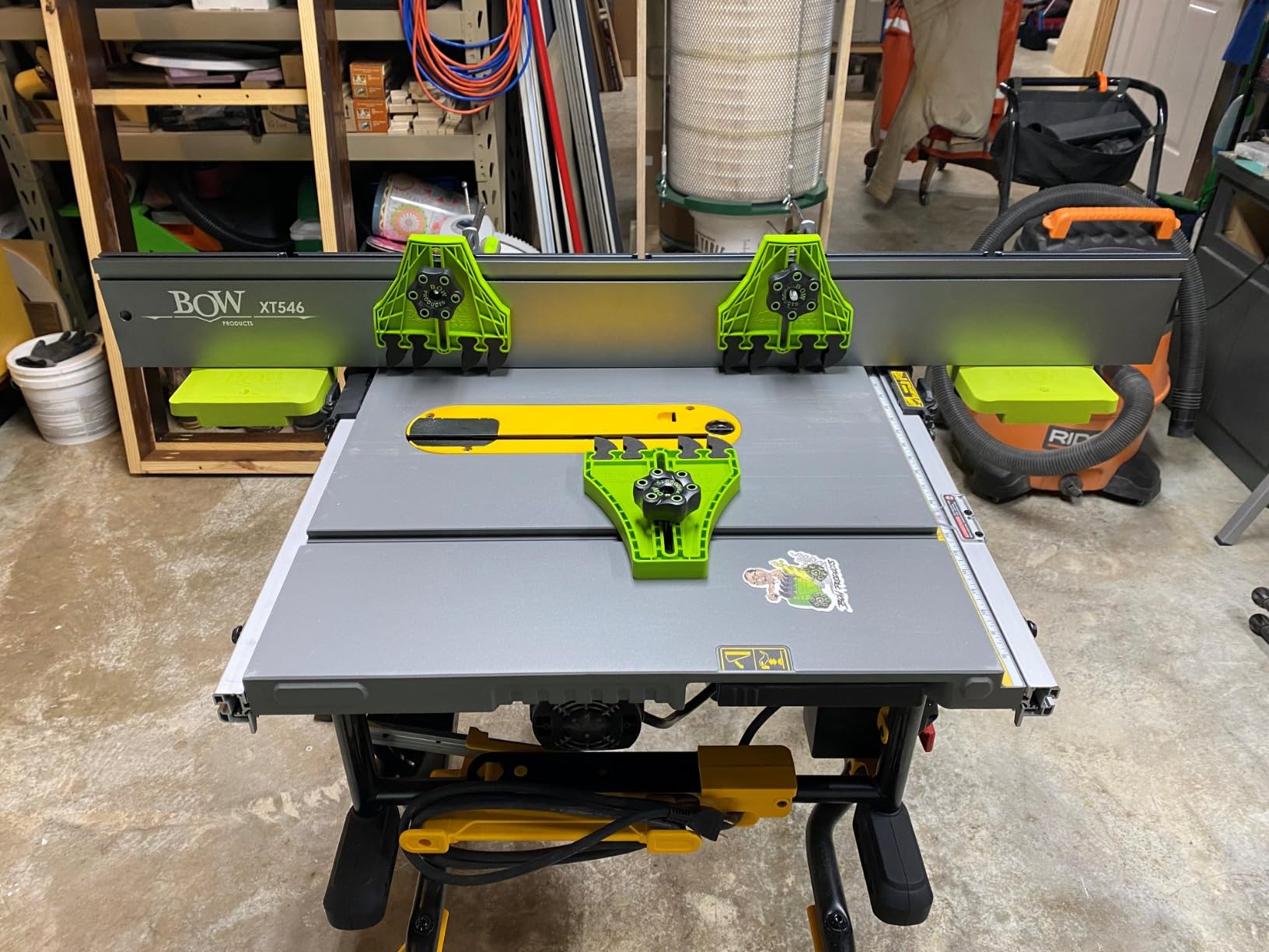 BOW Products Ultimate Table Saw XTENDER & Safety Kit - Includes 46” XT XTENDER Fence, 2-XT1 Support Feeds, 2-XT2 T-Track Clamps, FP1 FeatherPRO Featherboard, and FP4 FencePRO Featherboards customer photo 2