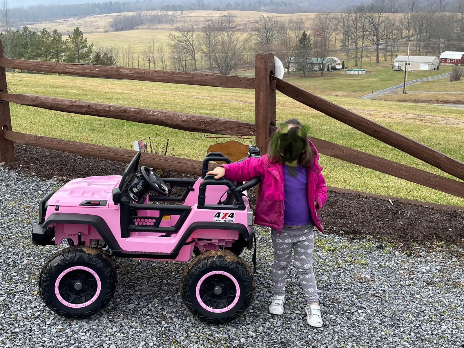 Hikole 24V Ride on Toys for Big Kids 4-8, Power Wheels Electric Car, Pink customer photo 1