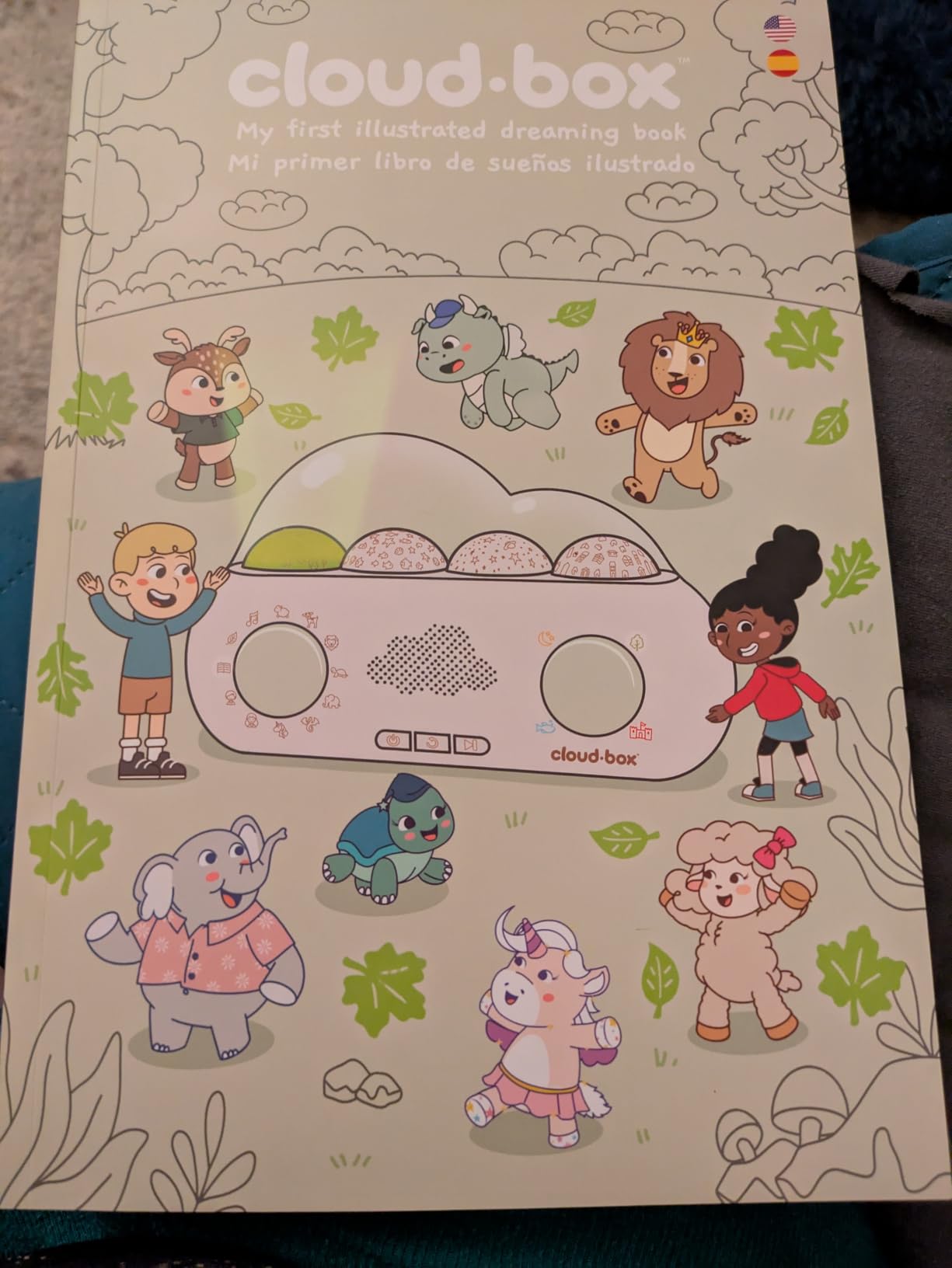 Cloud b Cloudbox Audio Book Player for Kids, Storytime Projector and Story Teller Machine with 36 Stories, 8 Melodies, White Noise and Star Night Light, English/Spanish Gift for Toddlers and Babies customer photo 2