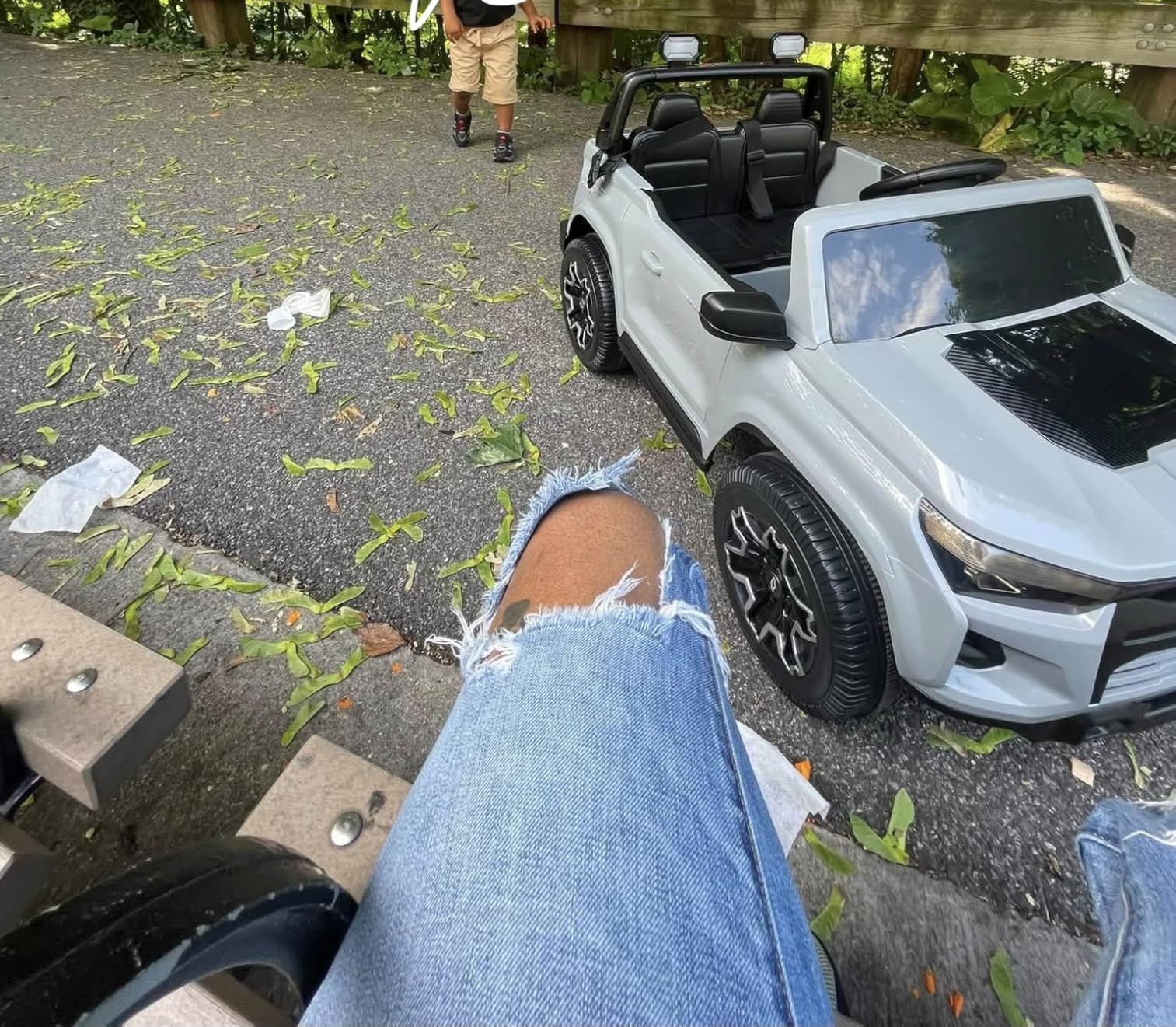 24V Ride on Dump Truck, 4WD Kids Car with Electric Dump Bed Remote Control customer photo 1
