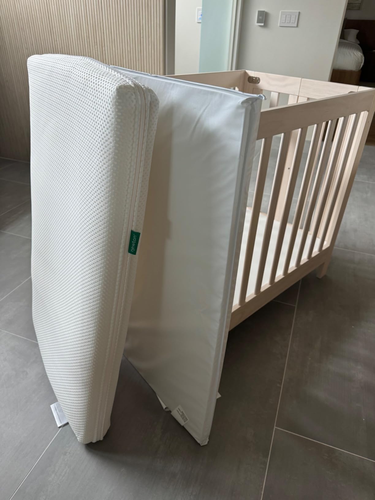 babyletto Origami Mini Portable Crib, GREENGUARD Certified, Honey customer photo 2