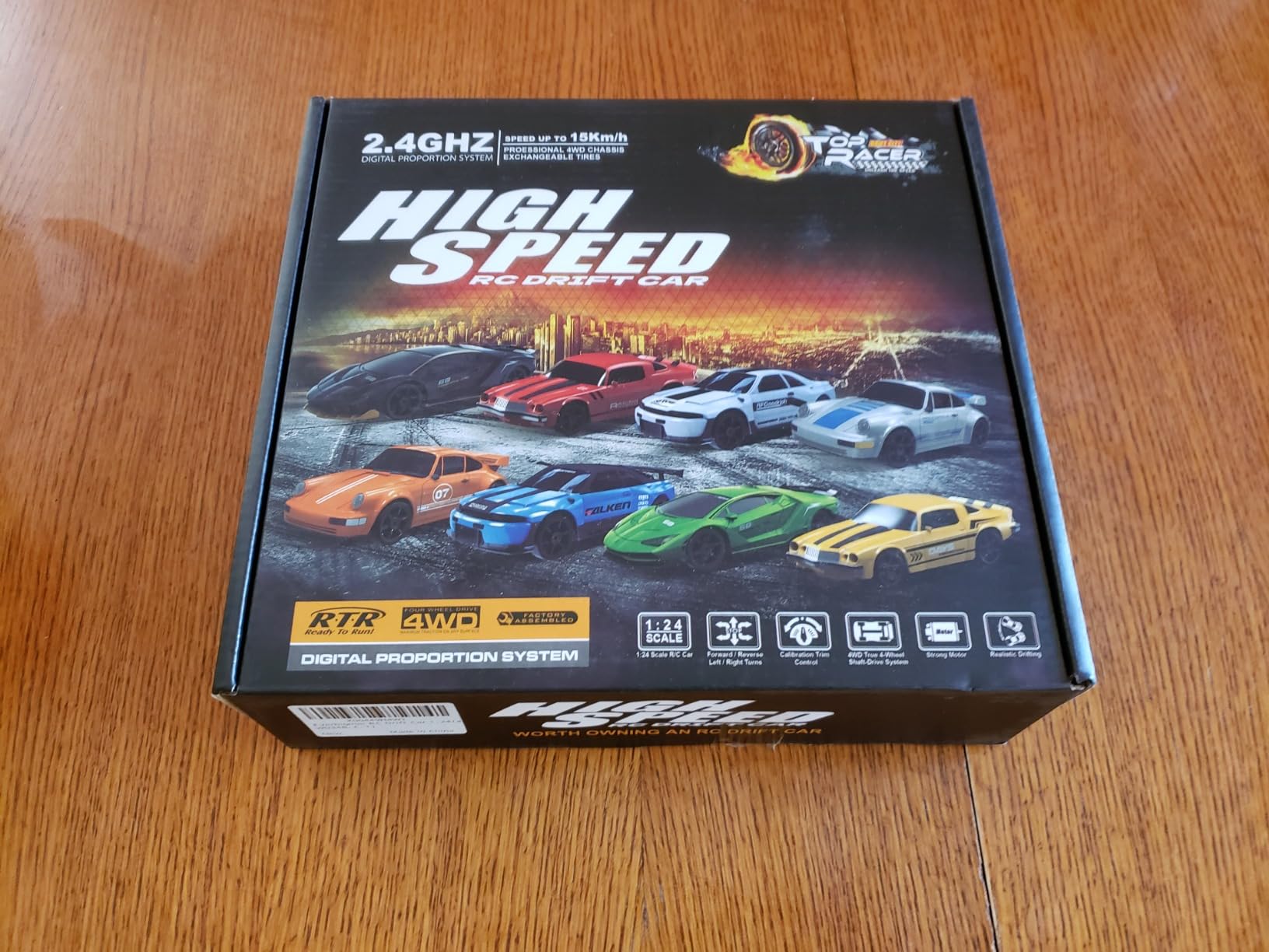 RC Drift Car 1:24 Remote Control Car 4WD 15KM/H High Speed Racing Sport Car with LED Lights RC Cars Toy for Kids Boys Girls Adults Gifts Birthday Christmas customer photo 2