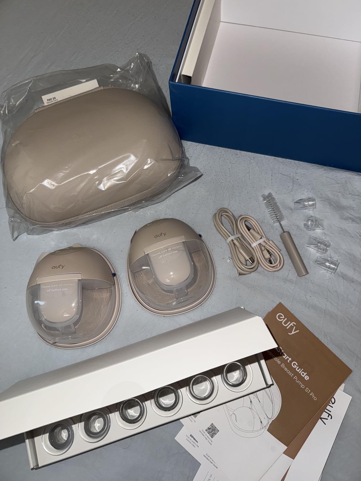 eufy Heated Wearable Breast Pump S1 Pro, Charging Case, Hands-Free customer photo 1