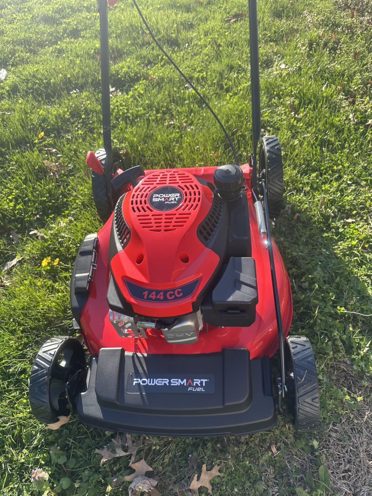 PowerSmart 21-Inch Gas Lawn Mower, 144cc 4-Cycle OHV Engine, Push Mower with Mulching & Side-Discharge, 6 Cutting Heights customer photo 1