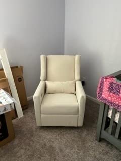 babyletto Kiwi Electric Recliner Glider - Almond Teddy Loop customer photo 1