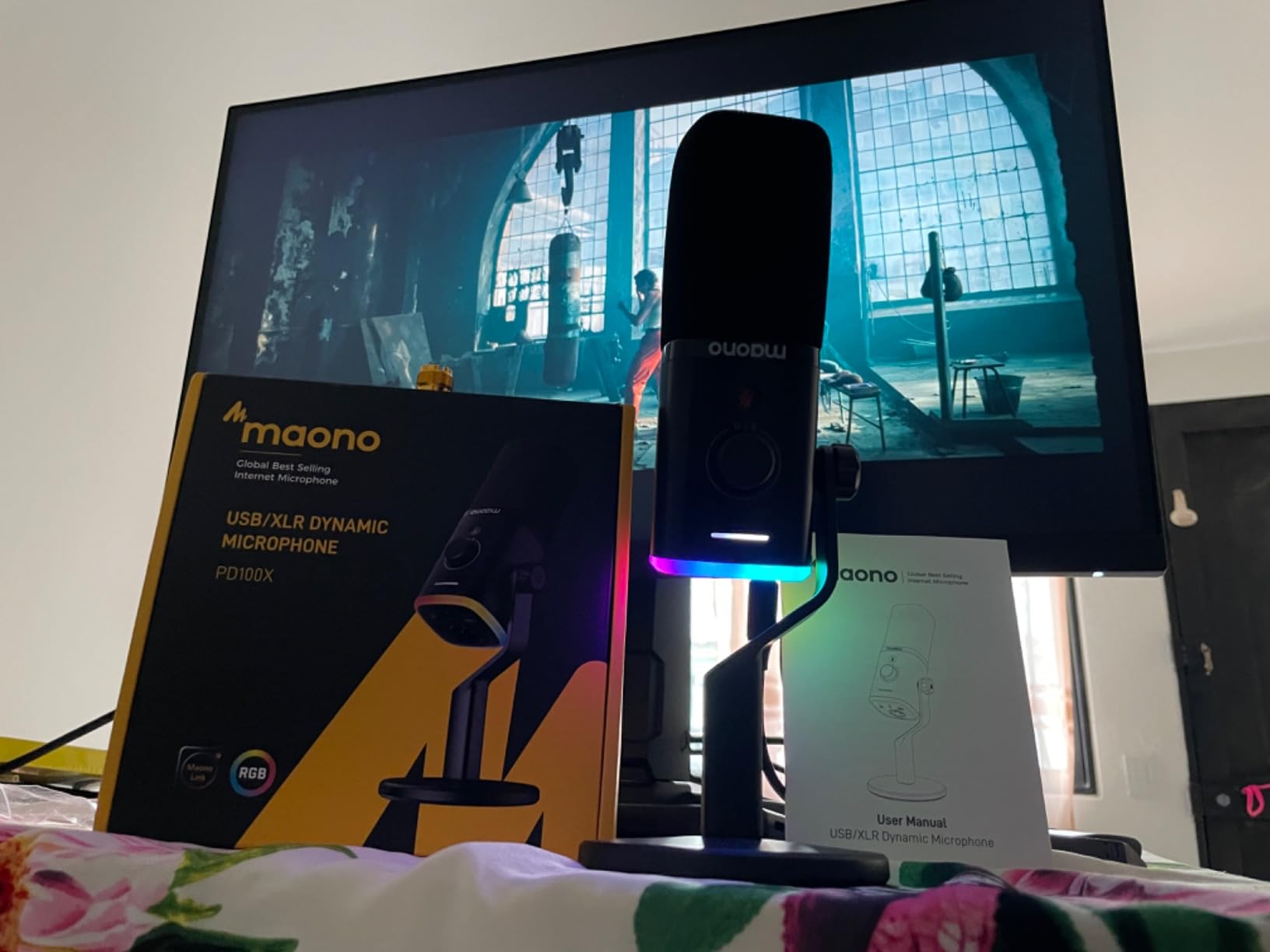 MAONO PD100X USB/XLR Podcast Microphone for PC,Gaming Streaming Dynamic Mic customer photo 2