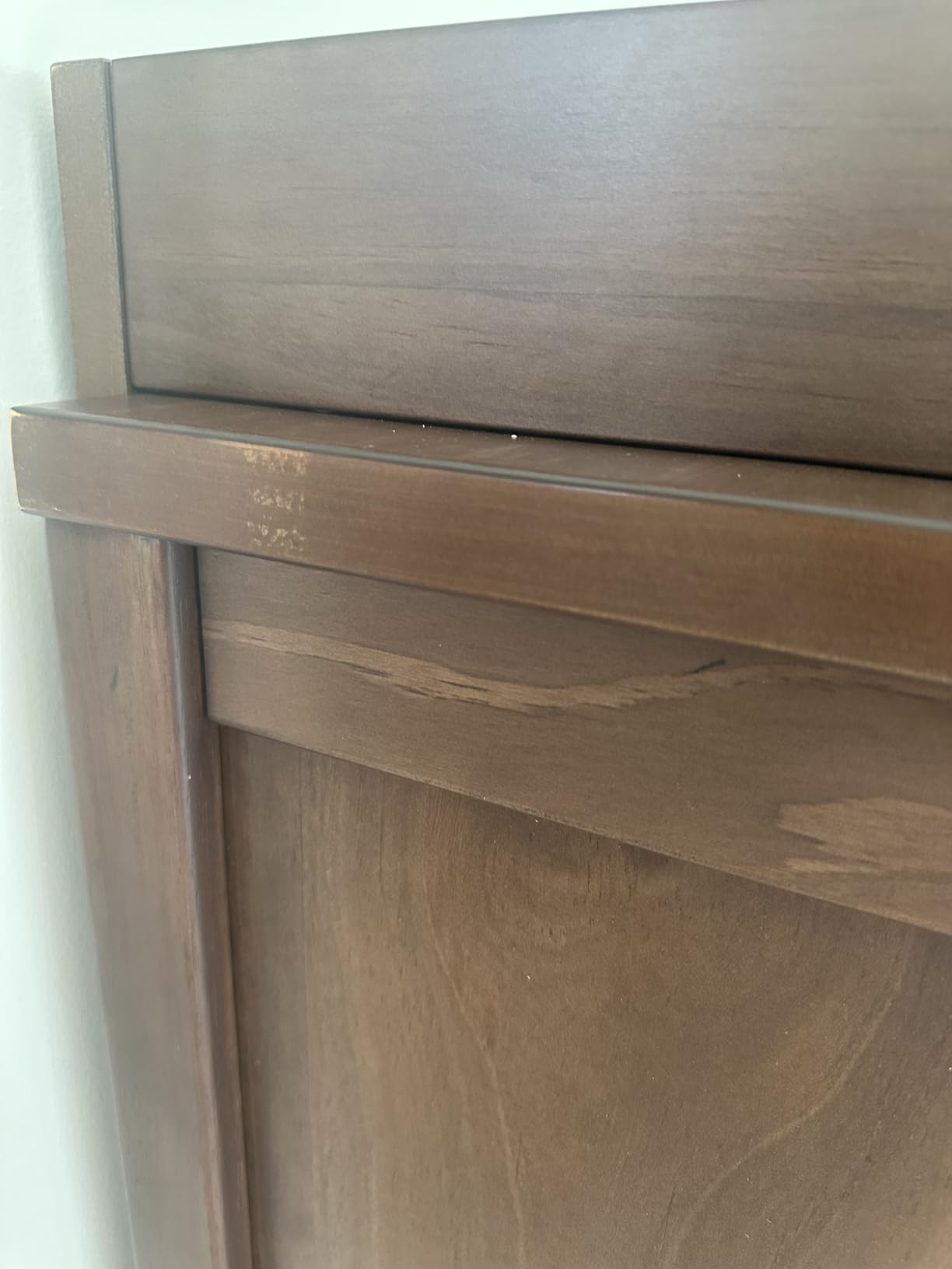 Delta Children Saint 4 Drawer Dresser with Changing Top and Interlocking Drawers, Teak Brown customer photo 2