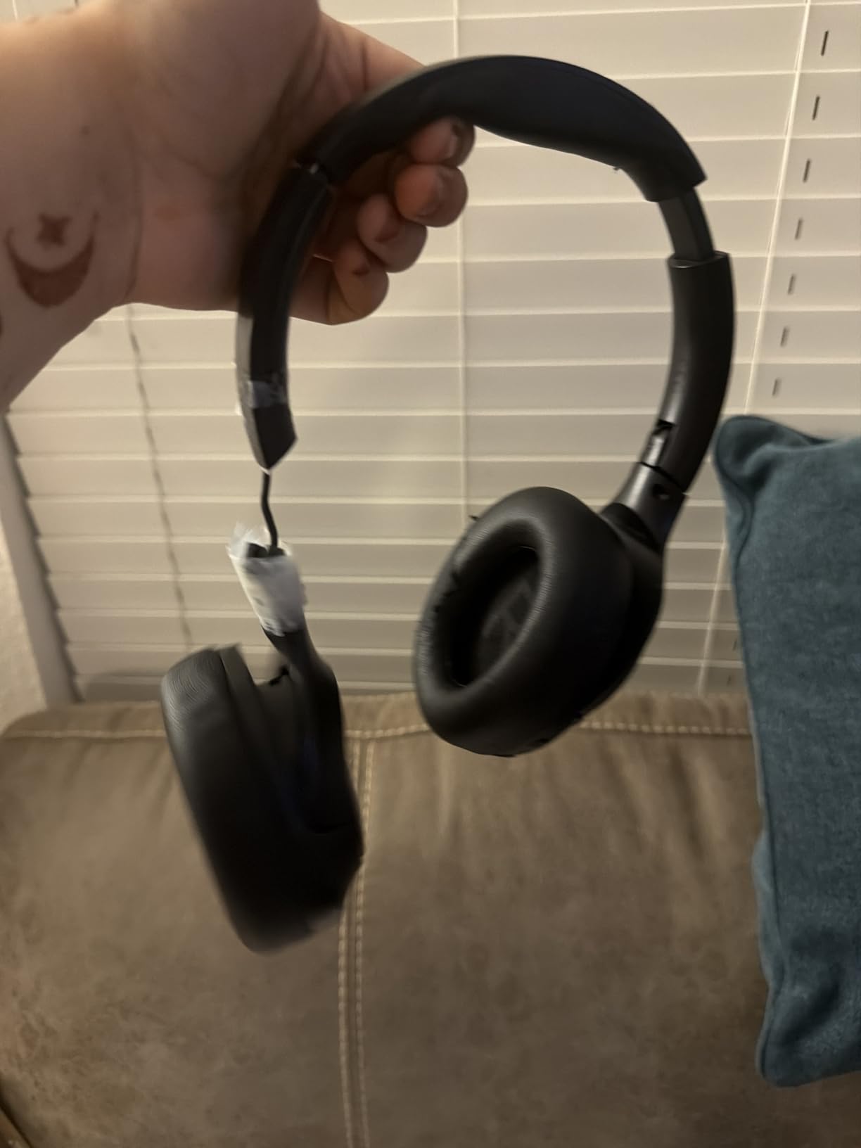 TOZO Hybrid Active Noise Cancelling Headphones, Hi Res Audio customer photo 2