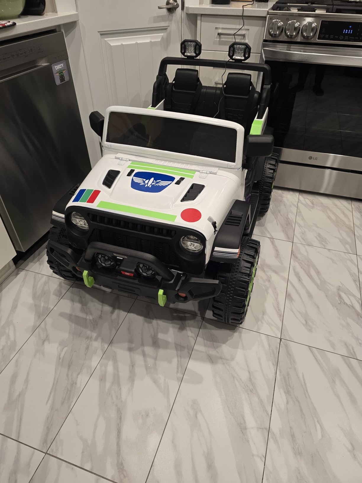 Hikiddo 2 Seater 24V Electric Ride on Car for Kid 4-8 w/Remote, EVA Tires customer photo 2
