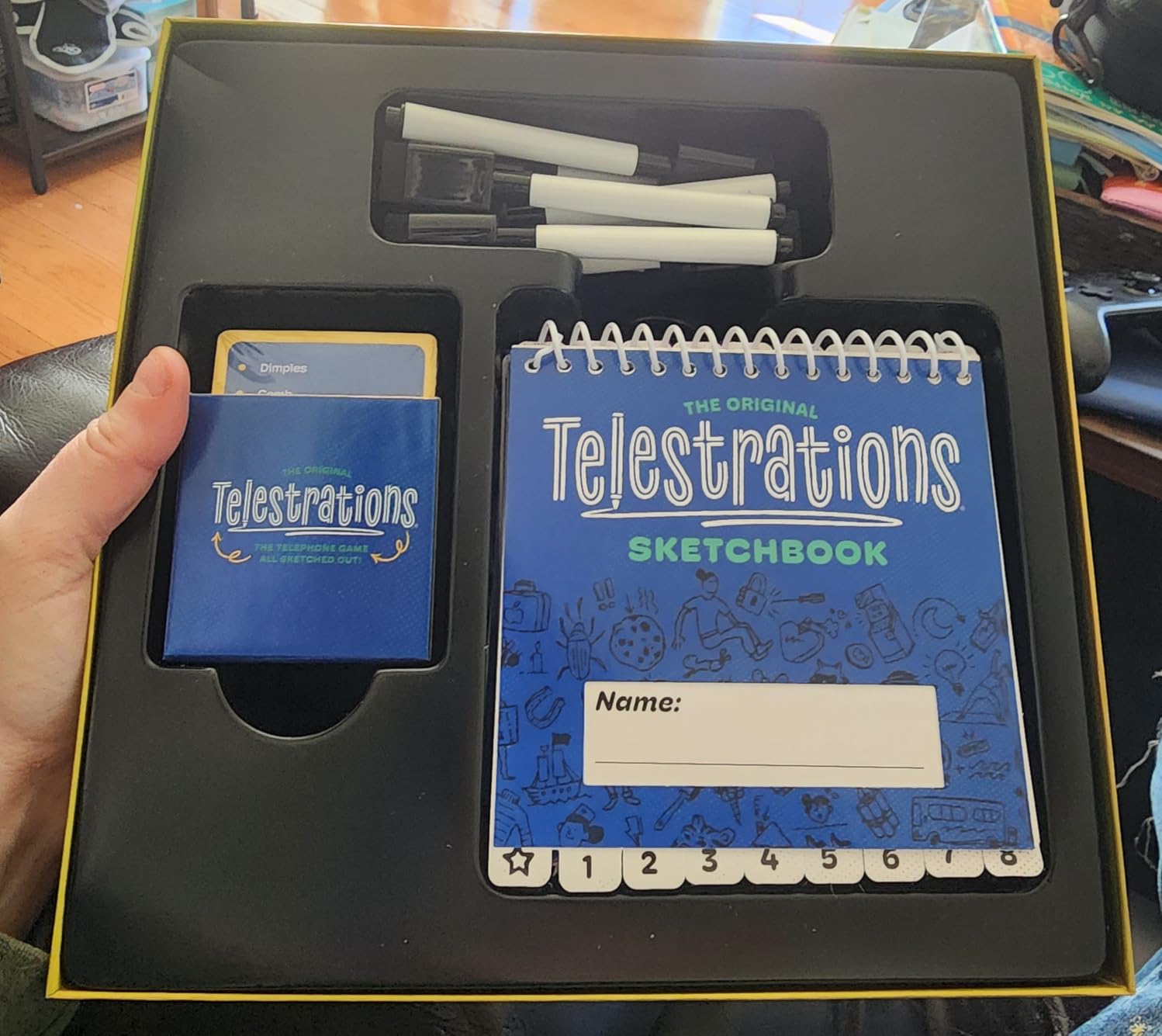 Telestrations 8-Player Board Game, A Hilarious Sketch & Guess Party Game customer photo 2