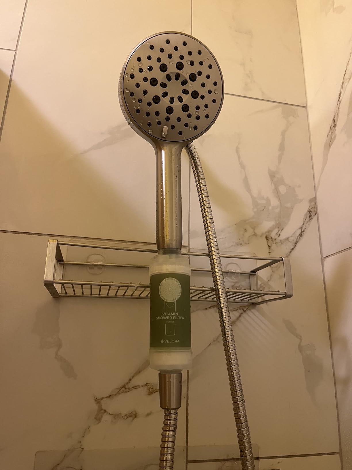 Vitamin C Shower Filter and Water Softener for Hard Water - Aromatherapy Shower Head Attachment - Universal Fit, No Tools - Reduces Dry, Itchy Skin and Nourish Hair - Lavender-Scented customer photo 2
