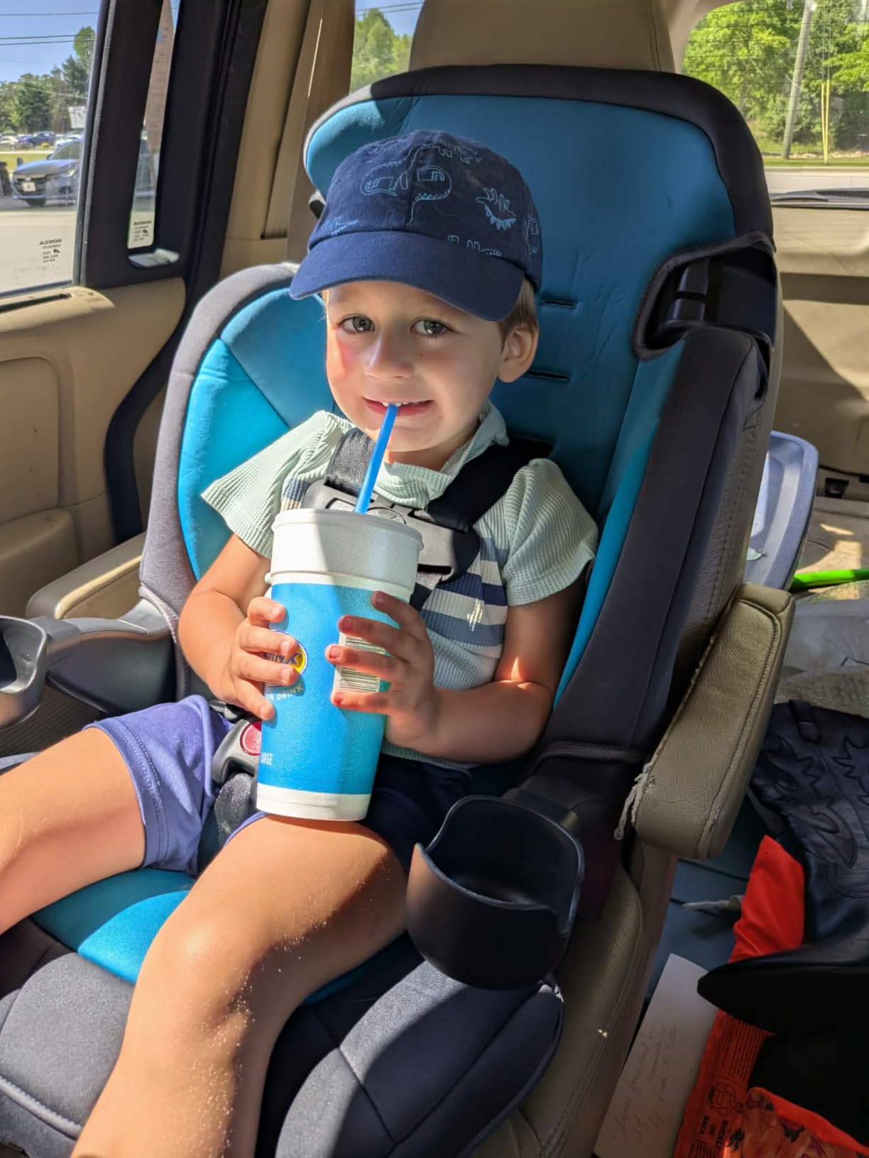 Safety 1st Grand 2-in-1 Booster Car Seat, Converts from High Back to Belt-Positioning Booster, High Back Seat for Kids 40-65, and Belt-Positioning 40-100 Pounds, Black Sparrow customer photo 1