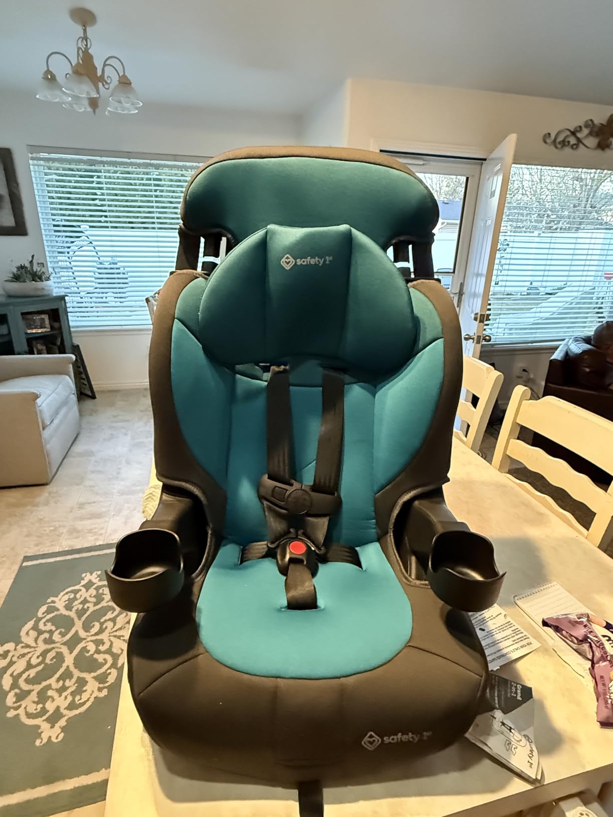 Safety 1st Grand 2-in-1 Booster Car Seat, Converts from High Back to Belt-Positioning Booster, High Back Seat for Kids 40-65, and Belt-Positioning 40-100 Pounds, Black Sparrow customer photo 2