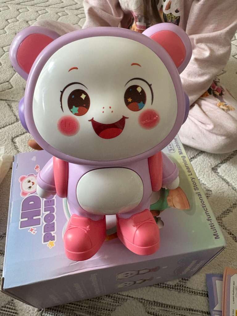 Story Projector for Kids – Bedtime Storytelling Projector with Clear Images & Adjustable Sound,Durable Early Learning Storybook Toy, Soft Night Light, Birthday Gifts for Infant & Toddler 2-6 Years customer photo 1