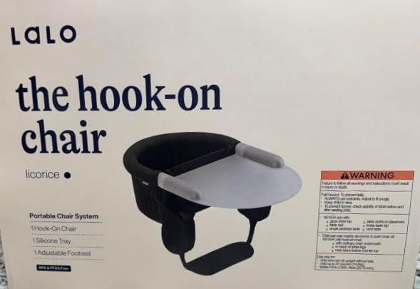 Lalo The Hook-On Chair, Portable Baby High Chair, Silicone Tray & Footrest customer photo 2
