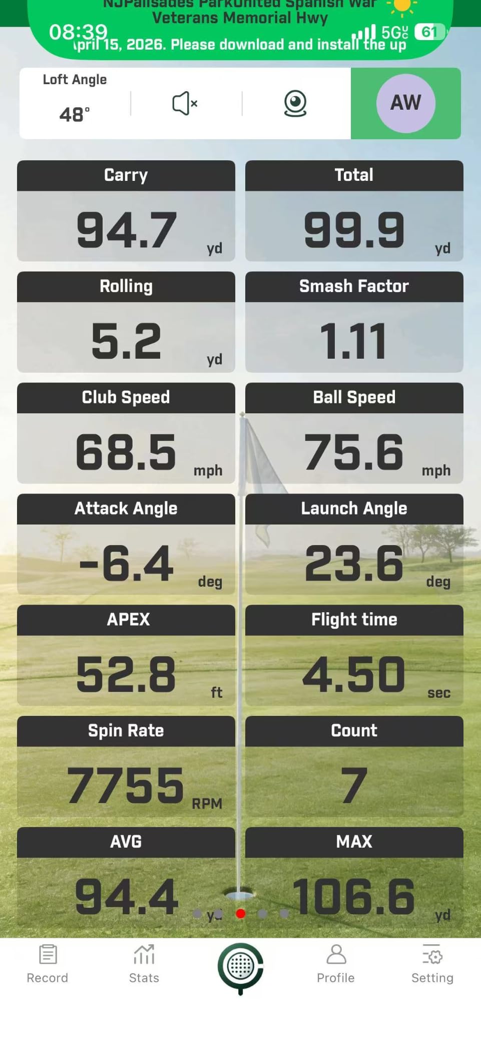 Golf Launch Monitor & Portable Swing Analyzer with 13 Metrics customer photo 1