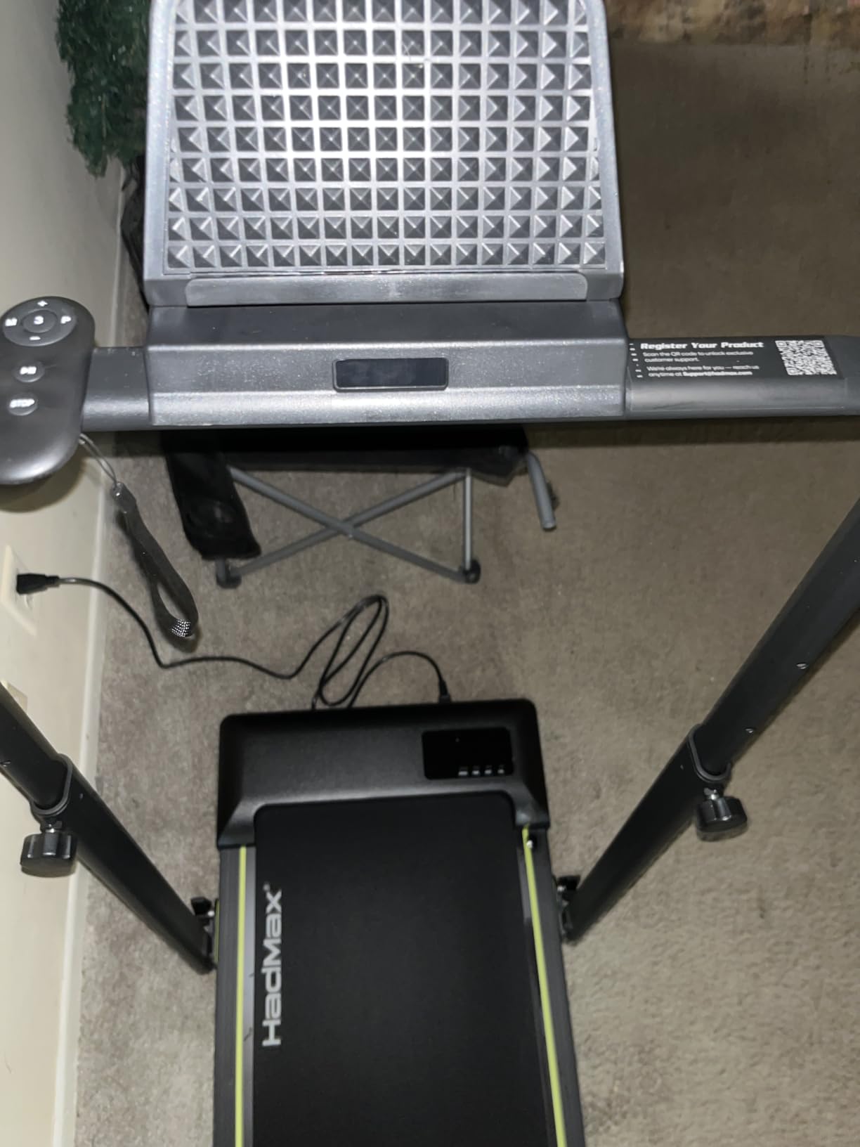 Walking Pad Treadmill with Incline and Height Adjustable Handle Bar customer photo 2