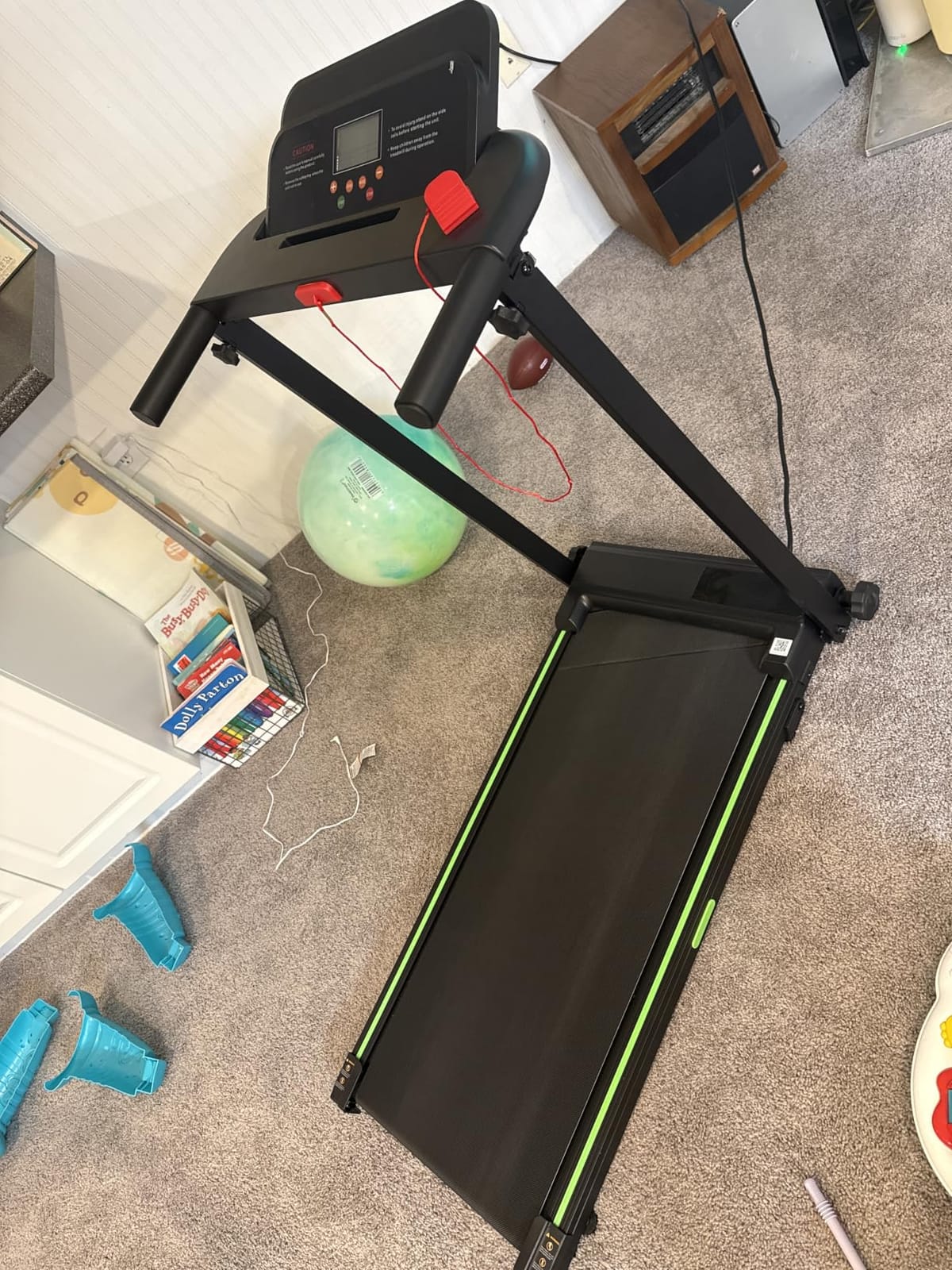 Treadmills for Home, Walking Pad with Incline, Caminadoras para Hacer Ejercicio, 0.6-6.2 MPH Portable Foldable Under Desk Caminadora, Eléctrica Casa Tredmill, Folding Compact Running Machine customer photo 2
