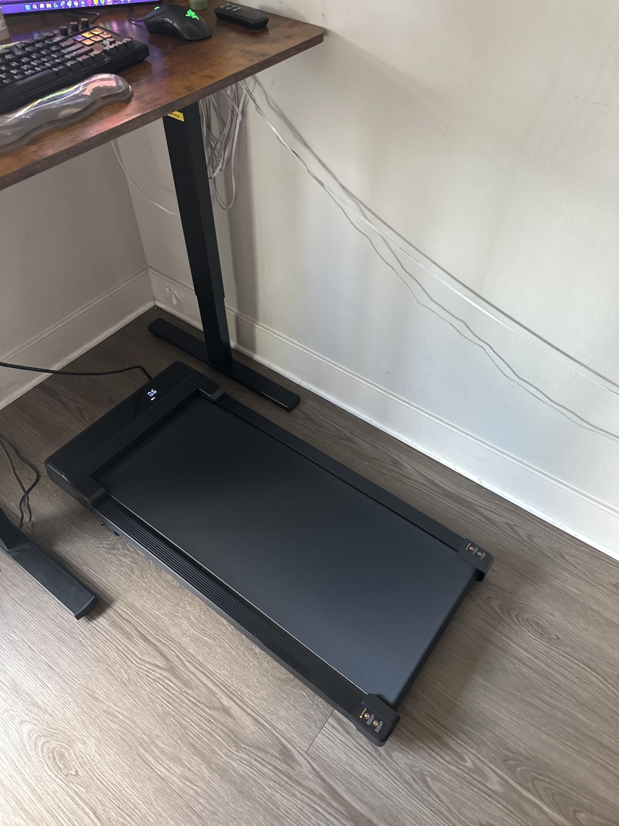 Walking Pad Treadmill with 5% Incline - Under Desk Running Machine Mat Pads for Home Office Portable Small Compact Quiet Flat Indoor Magnetic Lightweight Electric Treadmills Remote Control 4MPH customer photo 2