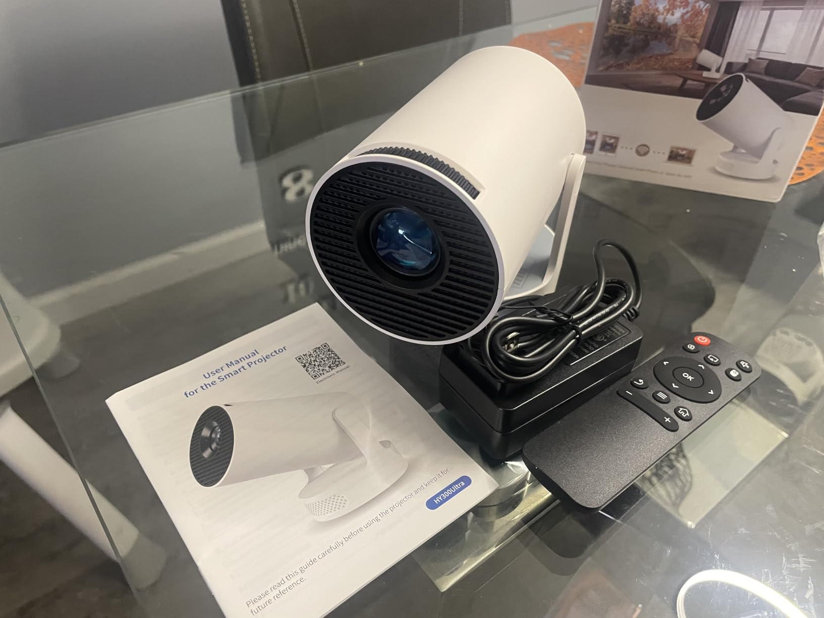 Mini Projector with WiFi 6 and BT 5.4, Built-in Apps 2026 Upgraded customer photo 2