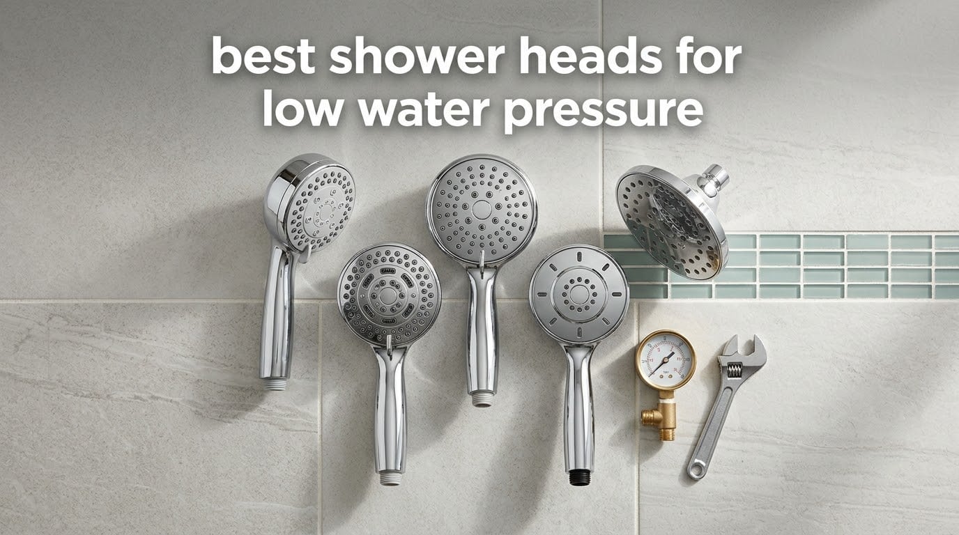 best shower heads for low water pressure