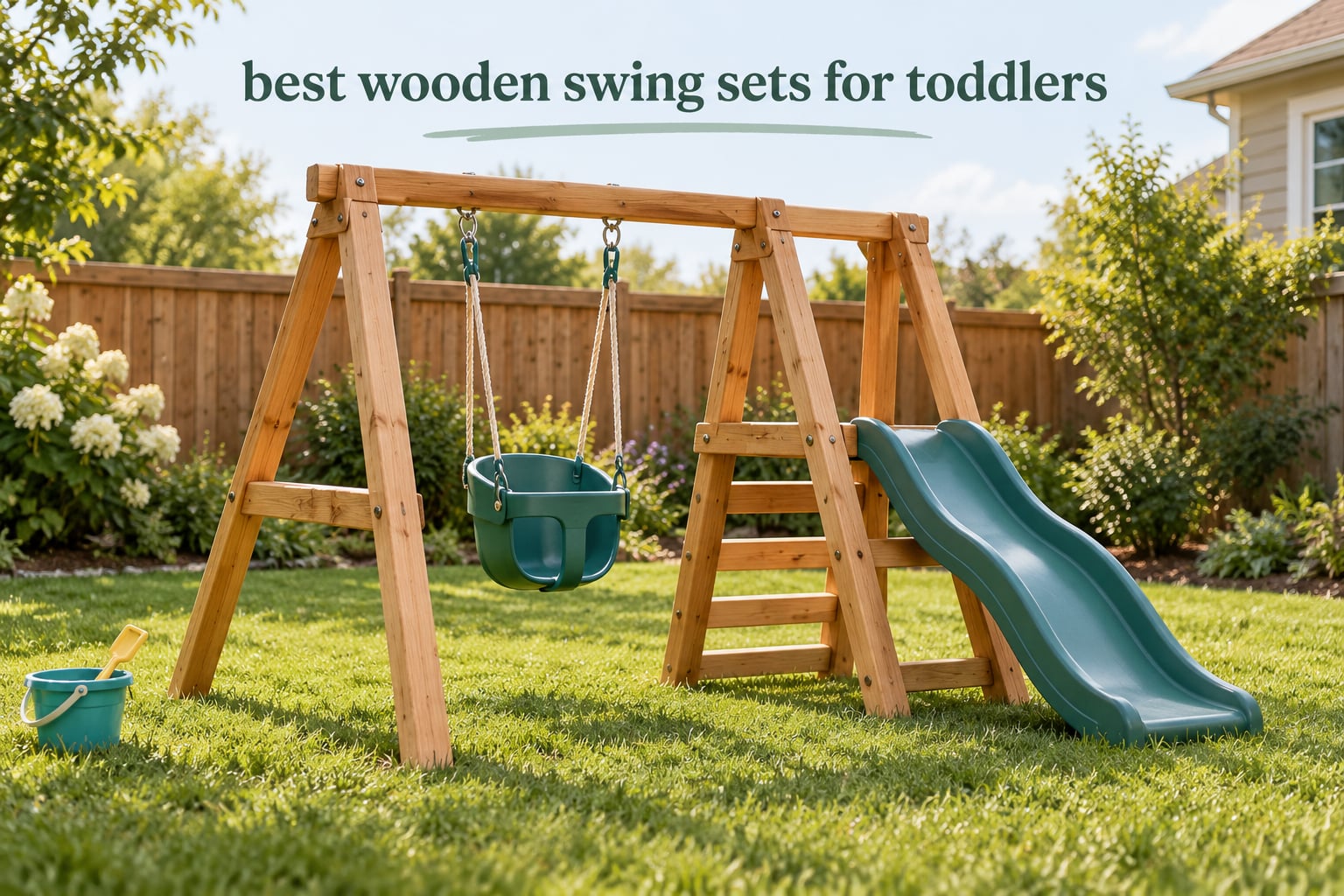 best wooden swing sets for toddlers
