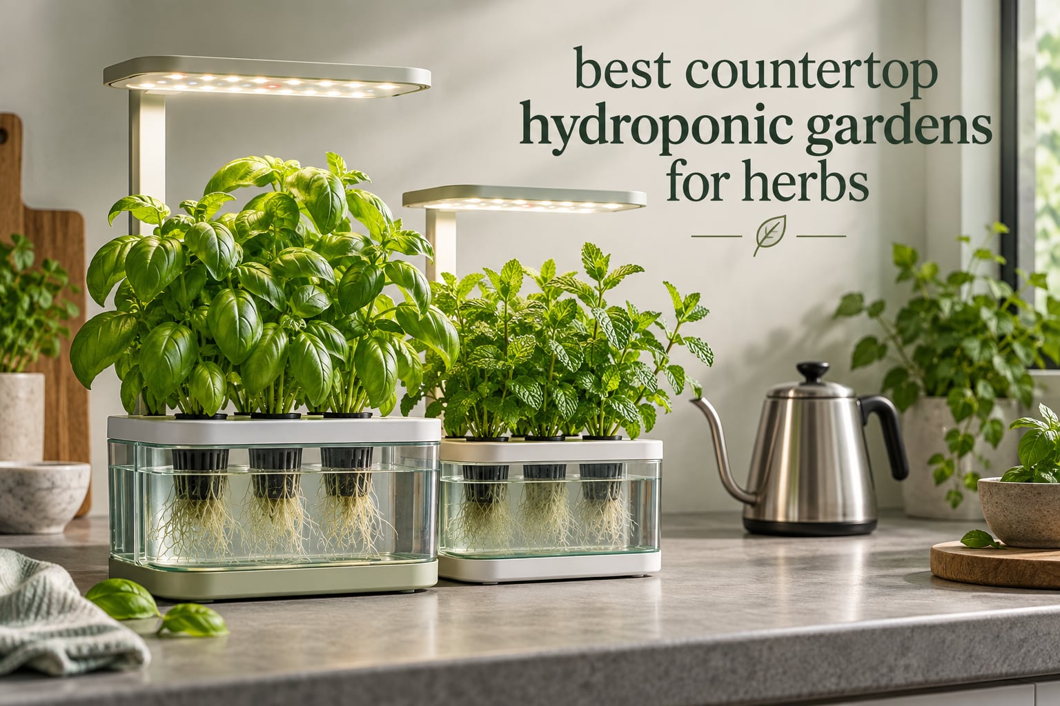 best countertop hydroponic gardens for herbs