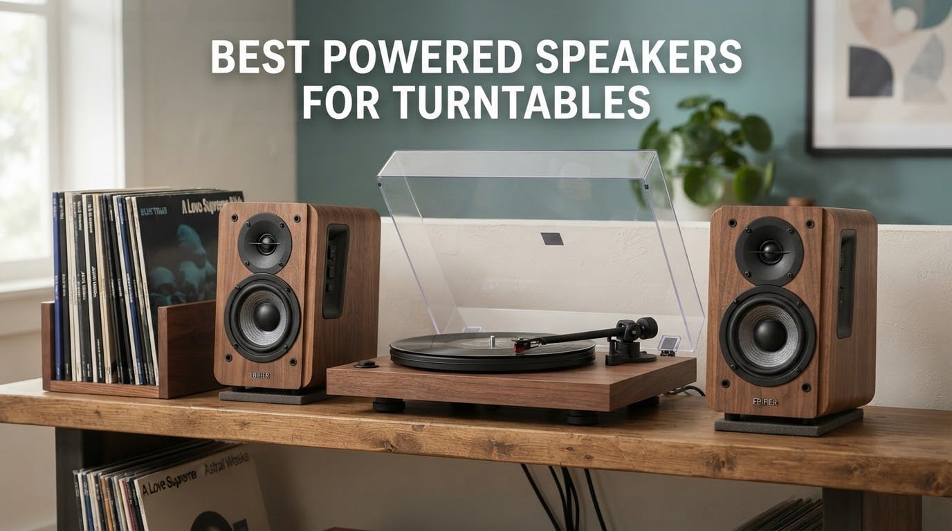 best powered speakers for turntables