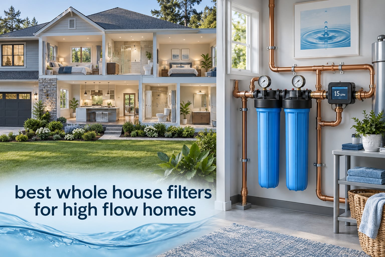 best whole house filters for high flow homes