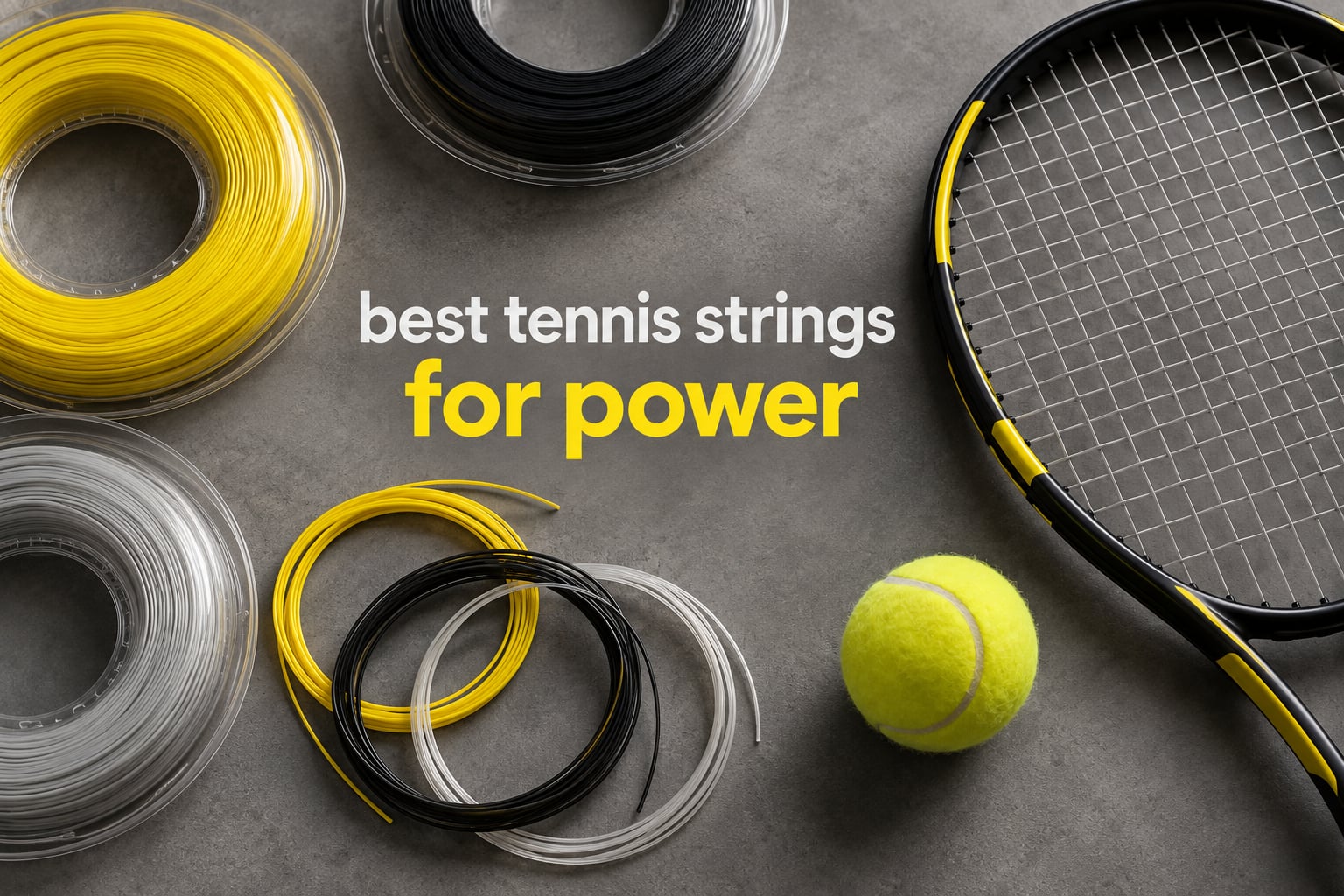best tennis strings for power