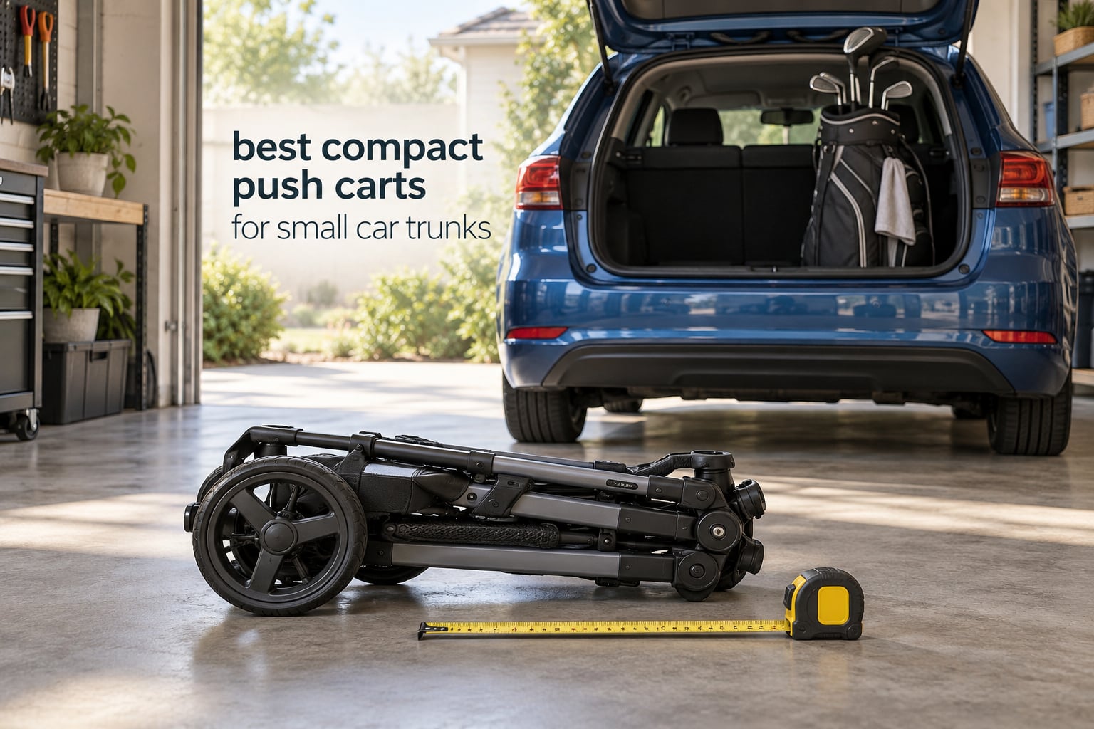 best compact push carts for small car trunks