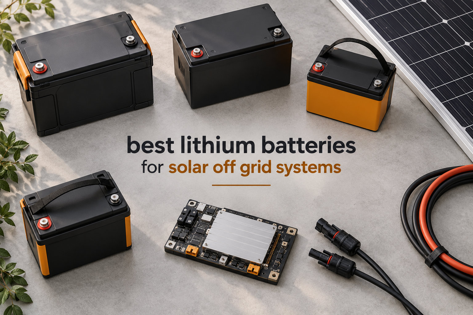 best lithium batteries for solar off grid systems