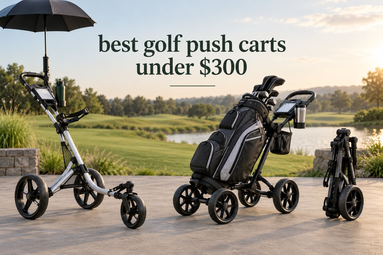 best golf push carts under $300
