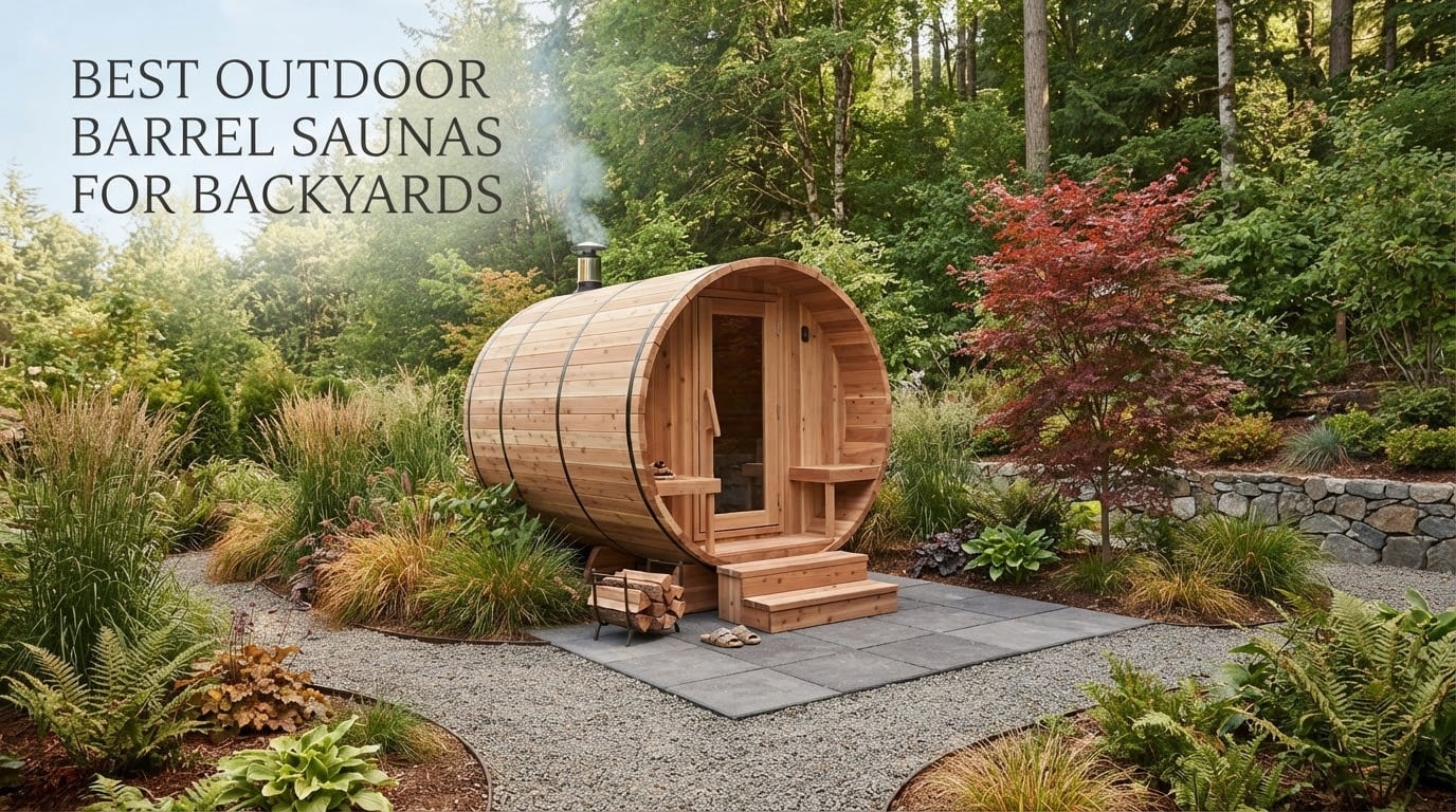 best outdoor barrel saunas for backyards