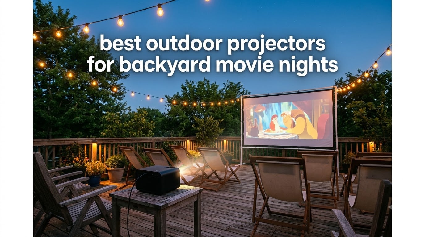 best outdoor projectors for backyard movie nights