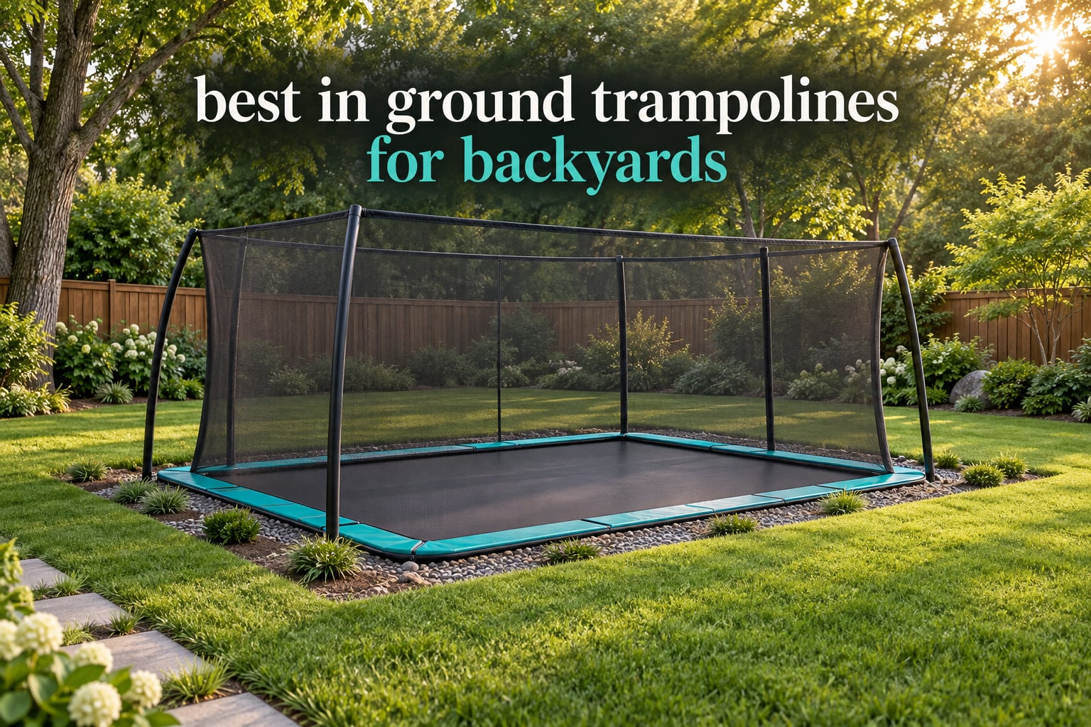 best in ground trampolines for backyards