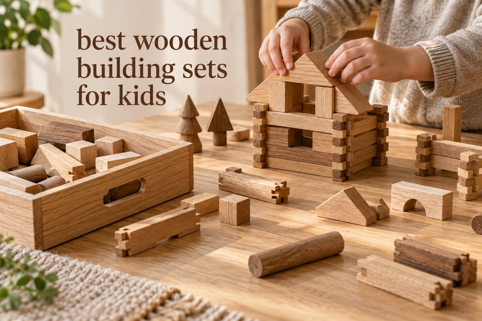 best wooden building sets for kids