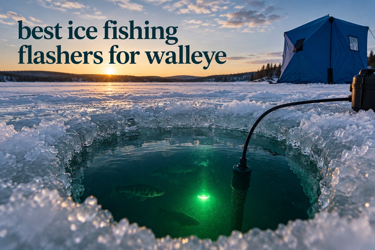 best ice fishing flashers for walleye