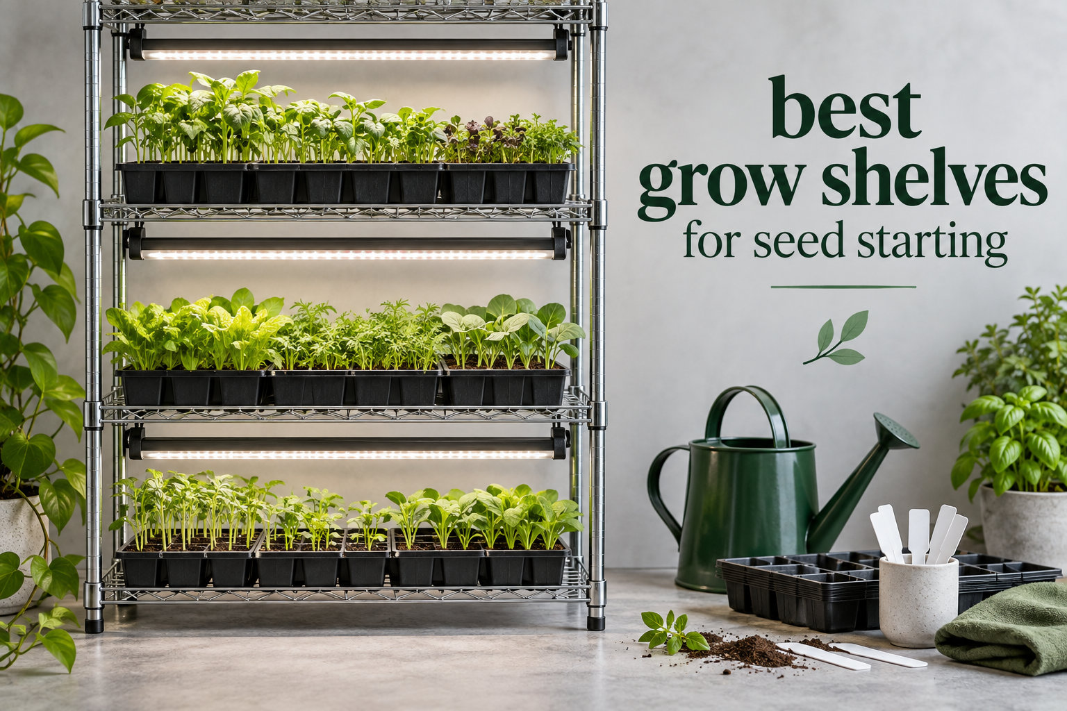 best grow shelves for seed starting