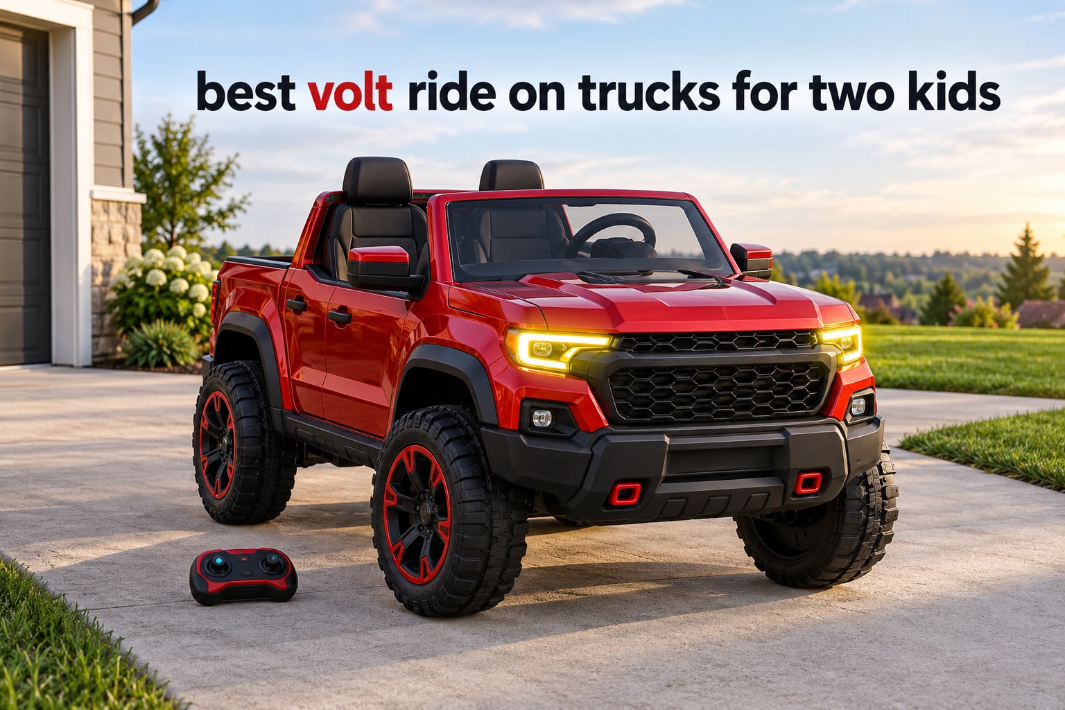 best 24 volt ride on trucks for two kids