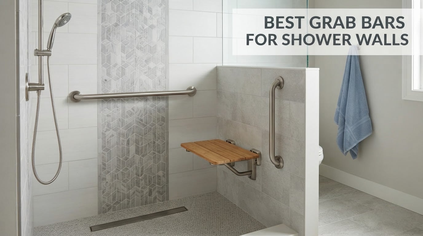 best grab bars for shower walls